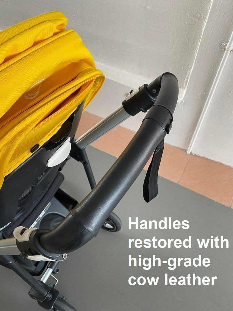 Bugaboo leather handles or any other stroller