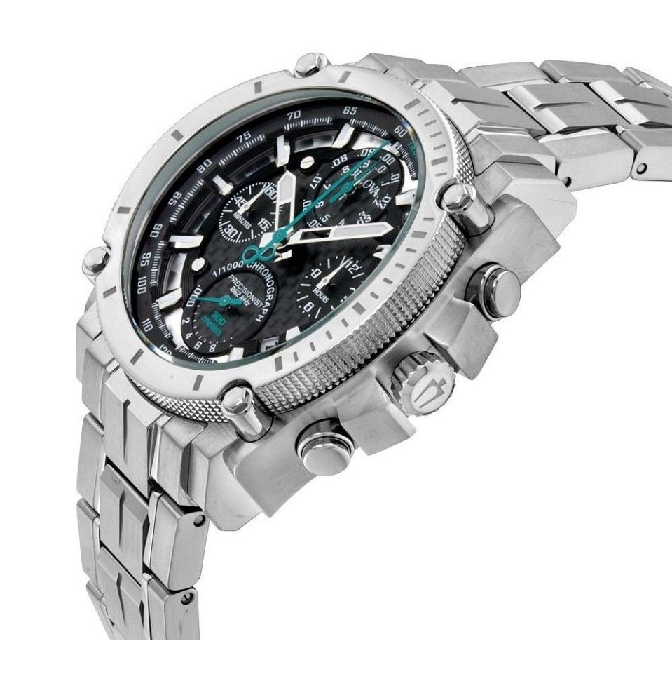 Bulova 44mm Precisionist Chronograph 1 1000 of a second Sweep Seconds 140th Anniversary Edition Watch