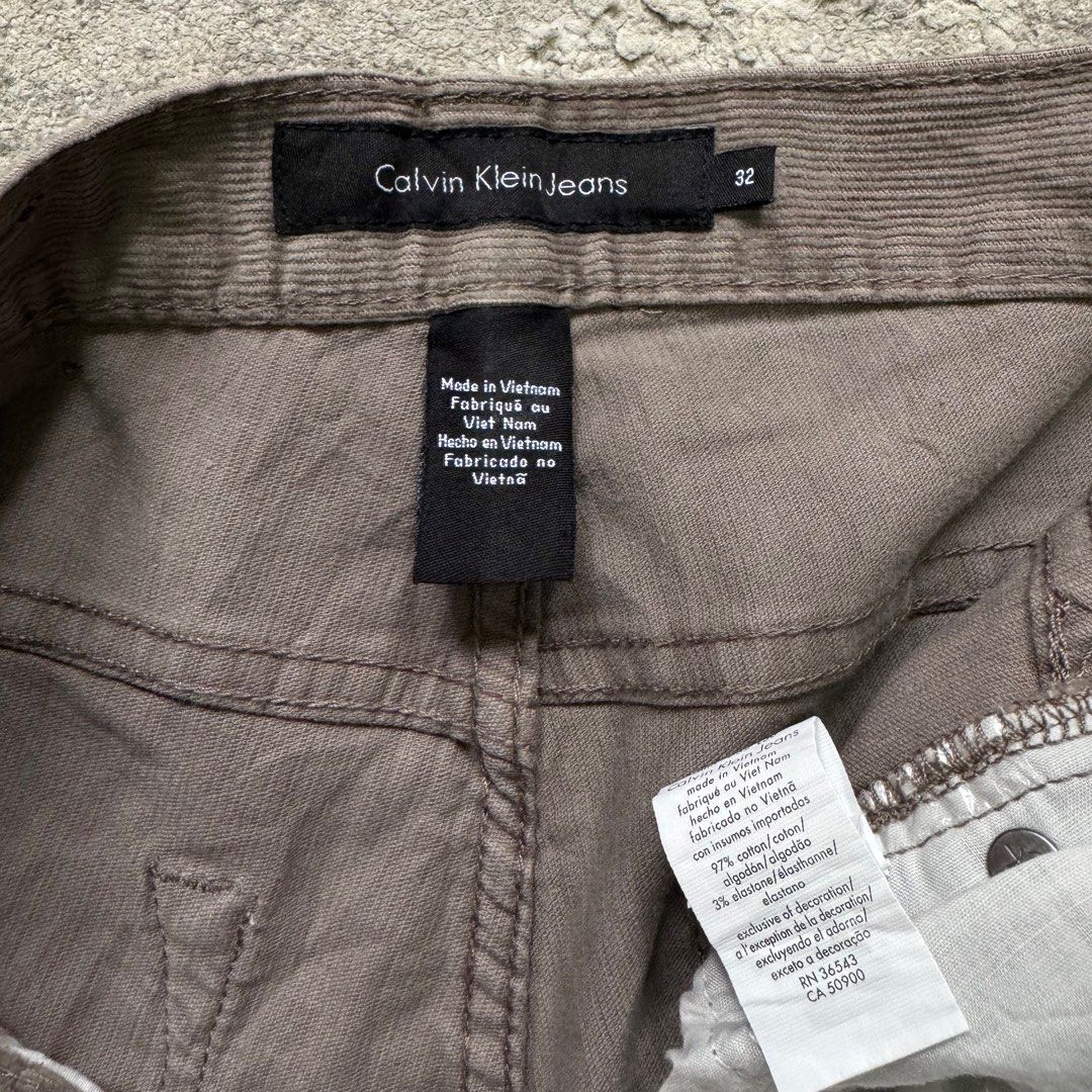 Calvin Klein Jeans Corduroy Pants Men s Fashion Bottoms Trousers on Carousell