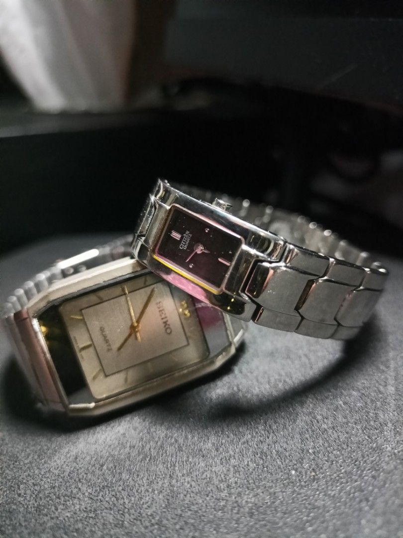 Citizen, Seiko Silver tone ladies watch (Category: Women's Watches) located in Bulacan. Submitted by usererror0000 (Listing ID 1320021530, Image 2). Description: Selling as a bundle only Orig Citizen Seiko ( Not guaranteed) Both Working but no batteries Shipping Via Gogo or Lalamove Meet up nearby areas.