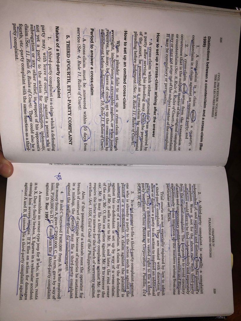 Civil Procedure by Riano 2016 edition (Category: Textbooks) located in Quezon City. Submitted by _yana23 (Listing ID 1320005510, Image 3). Description: Rfs: declutter - heavily used with markings - with name engrave and plastic cover - lawyer na po yung gumamit .