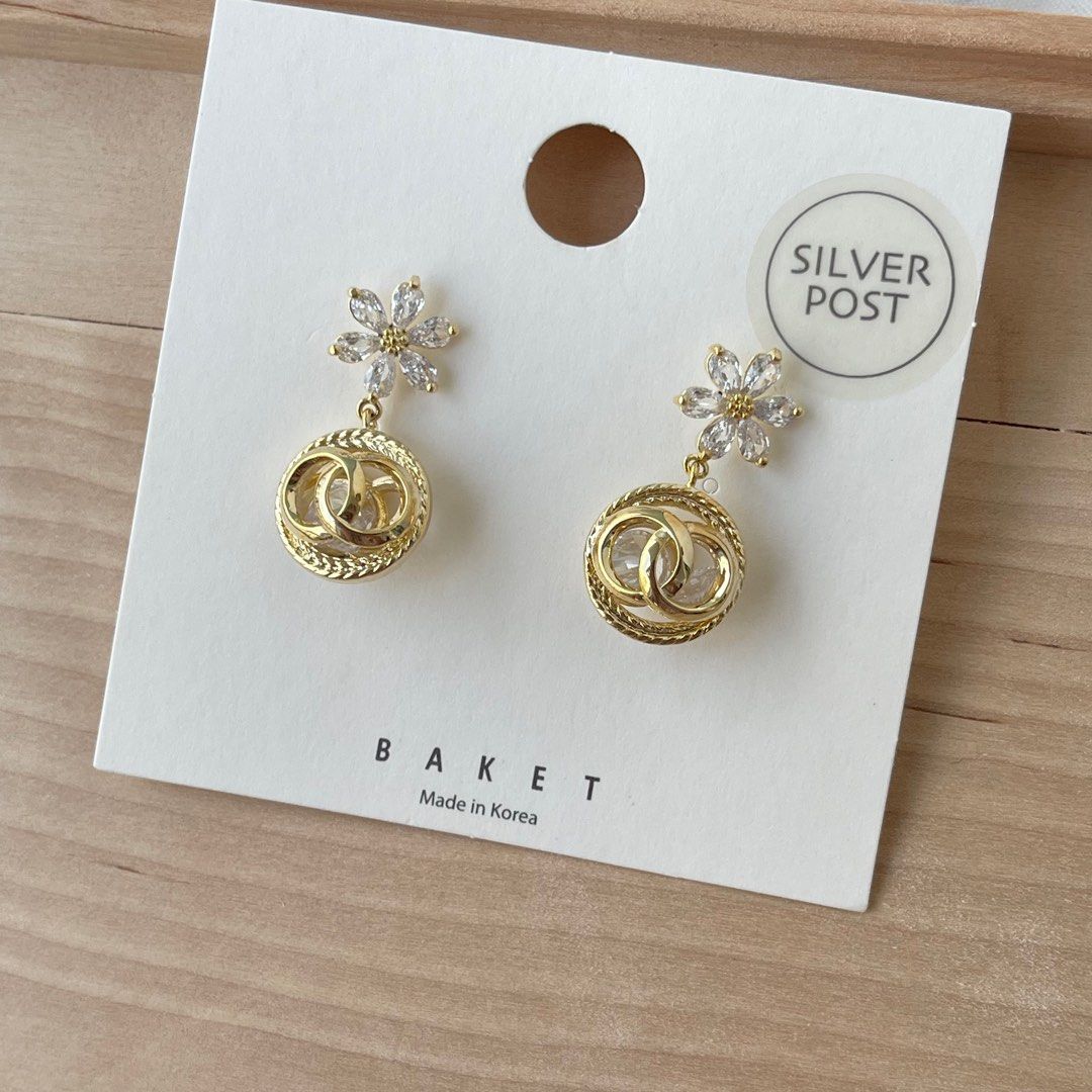 925銀防敏韓國耳環earrings送人禮物一流, 女裝, 飾物及配件, 耳環- Carousell