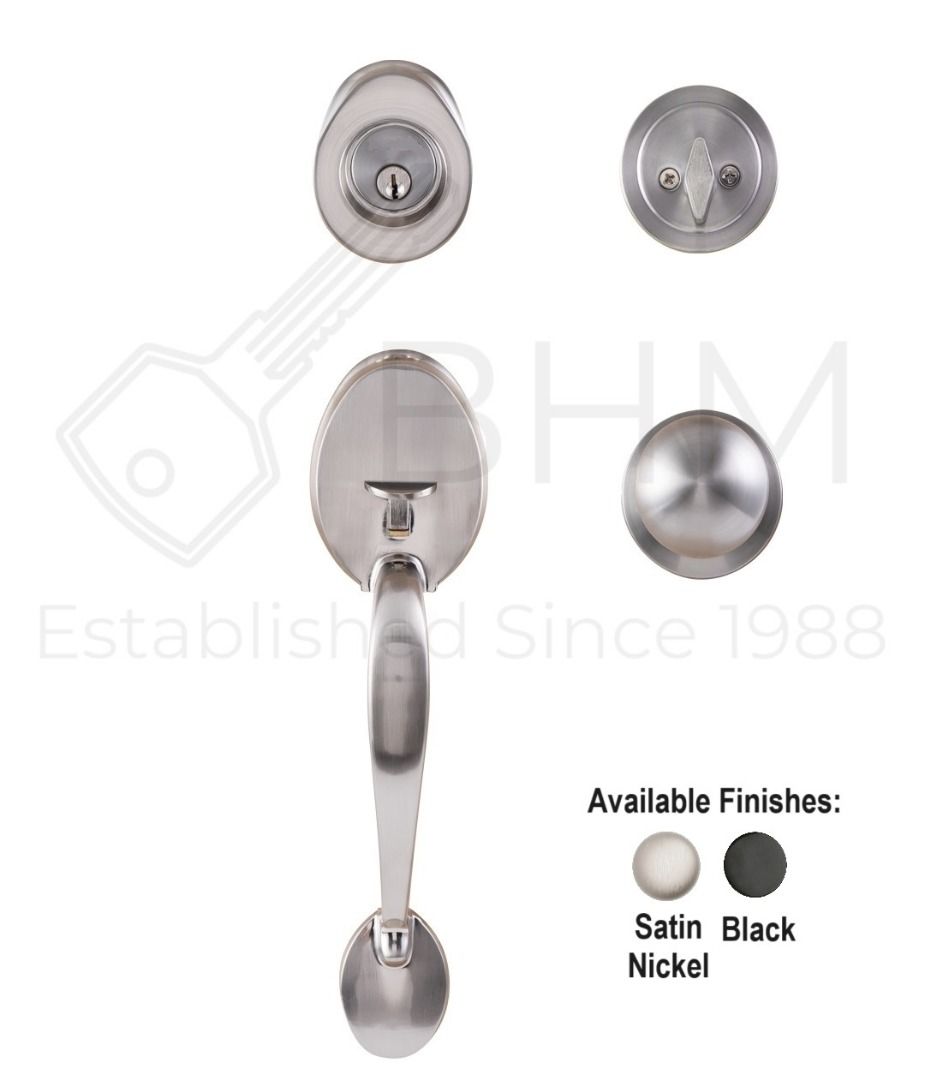 HDB Main Door Lock Handle Set