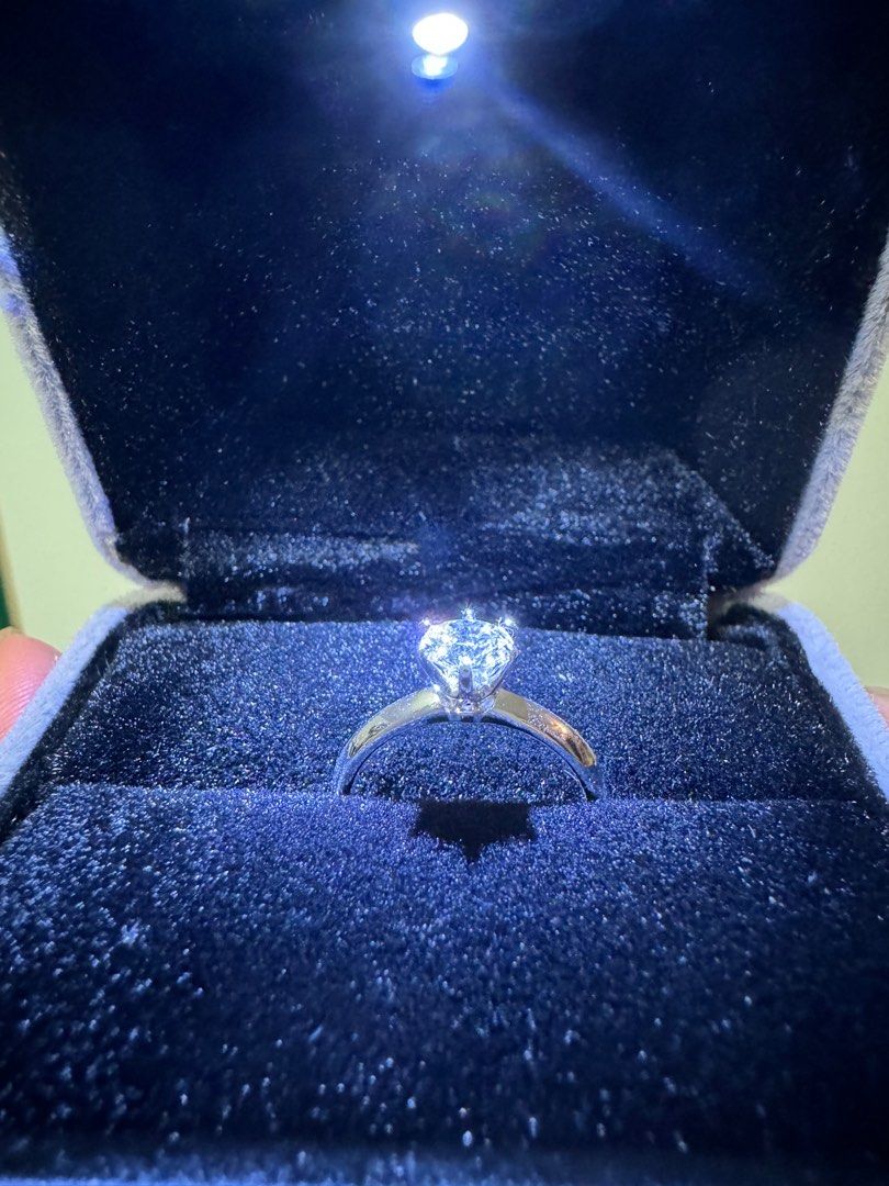 GIA D IF 3ex none 18K 金鑽石戒指可訂造, 名牌, 飾物及配件- Carousell