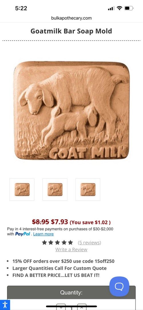 Goat soap mold (Category: Craft Supplies & Tools) located in Manila. Submitted by cgb2018 (Listing ID 1319970216, Image 2). Description: 20 pieces available. Each piece is a hard plastic mold for 3 goat milk soaps. .