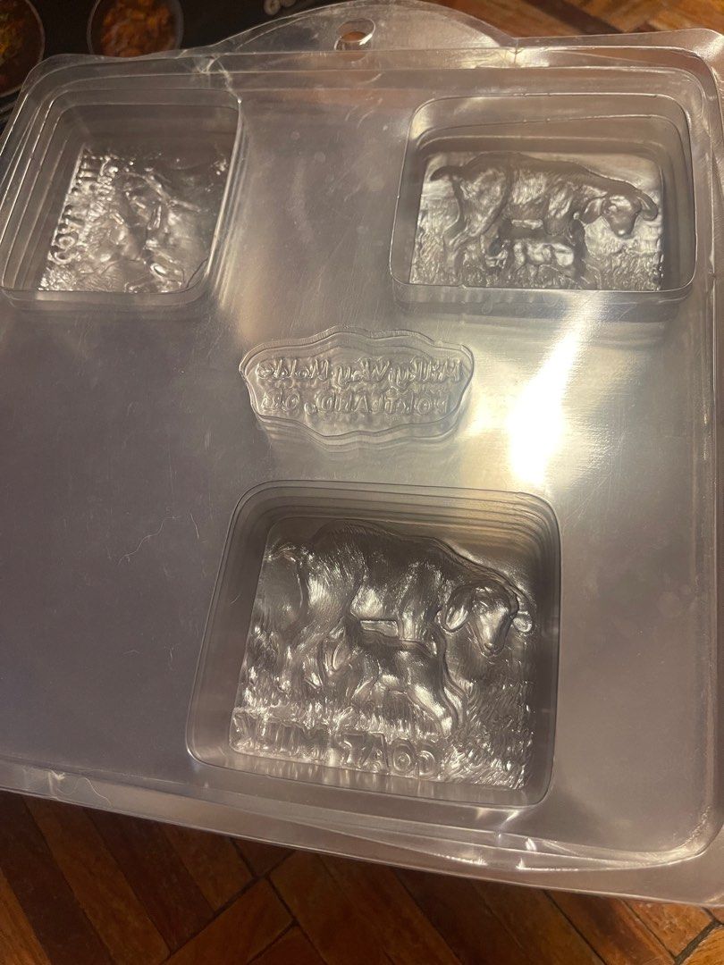 Goat soap mold (Category: Craft Supplies & Tools) located in Manila. Submitted by cgb2018 (Listing ID 1319970216, Image 1). Description: 20 pieces available. Each piece is a hard plastic mold for 3 goat milk soaps. .