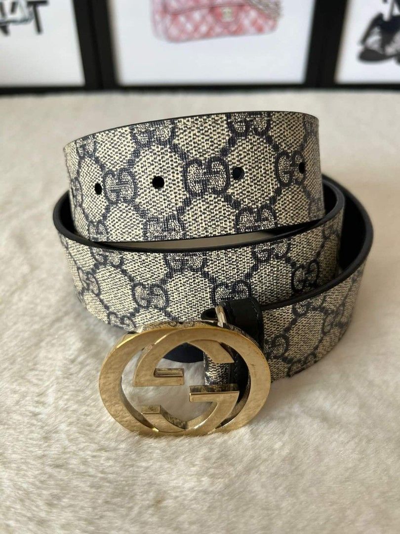 Gucci Interlocking Belt Women s Fashion Watches Accessories Belts on Carousell