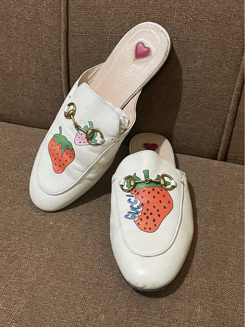 Gucci strawberry mules online