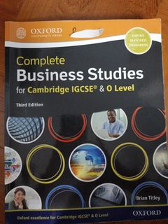 IGCSE O LEVEL Business Studies coursebook, Hobbies & Toys, Books ...