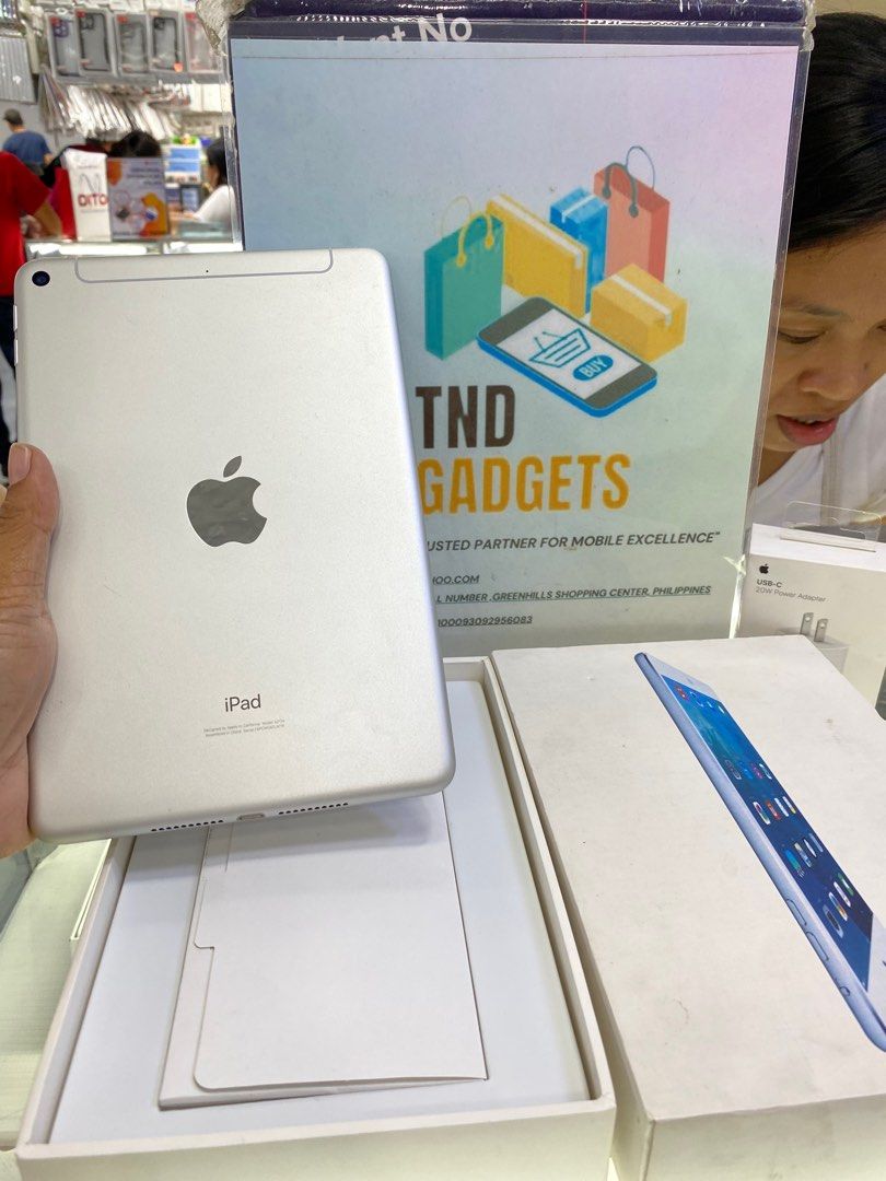 Ipad mini 5 64gb wifi+cellular (Category: iPad) located in Pasig City. Submitted by melissaomb01623 (Listing ID 1320011569, Image 2). Description: Ipad mini 5 64gb wifi+cellular Pre-loved complete with box good condition 📌pick up store in greenhills shopping center 📌we do cod in metro manila and near provinces just add sf only 📌we ship nationwide via LBC 📌we accept swap/trade in 📌we accept credit card installment 📌we accept ggives 📌we acce