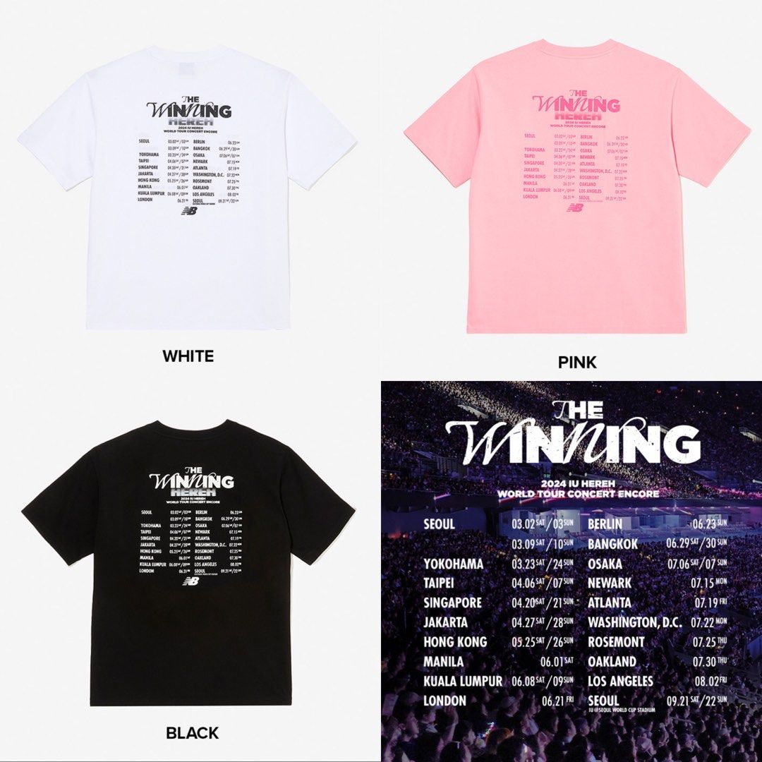 預訂🇰🇷IU x new balance 2024 IU hereh world tour concert 紀念 tee hoodie 襪 限定系列
