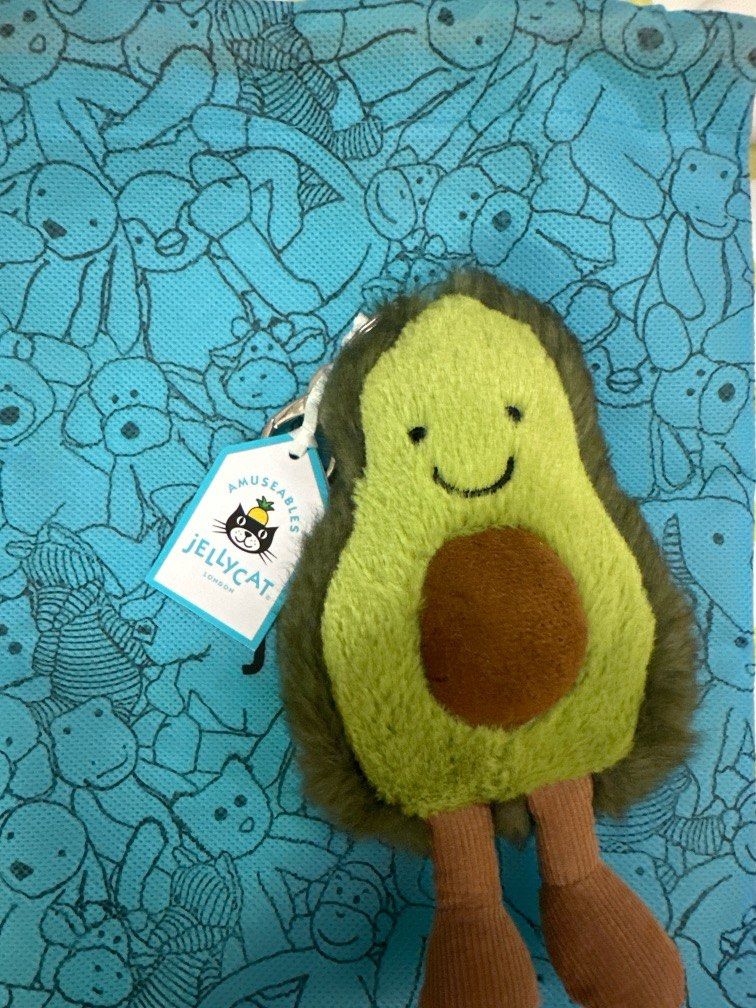 jellycat amuseables avocado bag charm instock Hobbies Toys Toys Games on Carousell