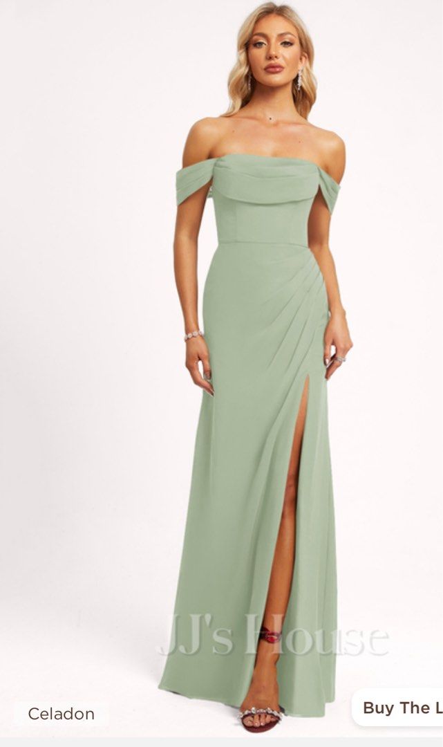 JJ s House off shoulder bridesmaid dress evening gown