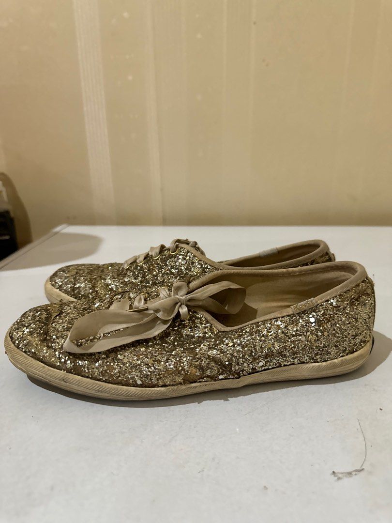 Keds x kate spade glitter shoes FREE rubi shoes, Fesyen Wanita
