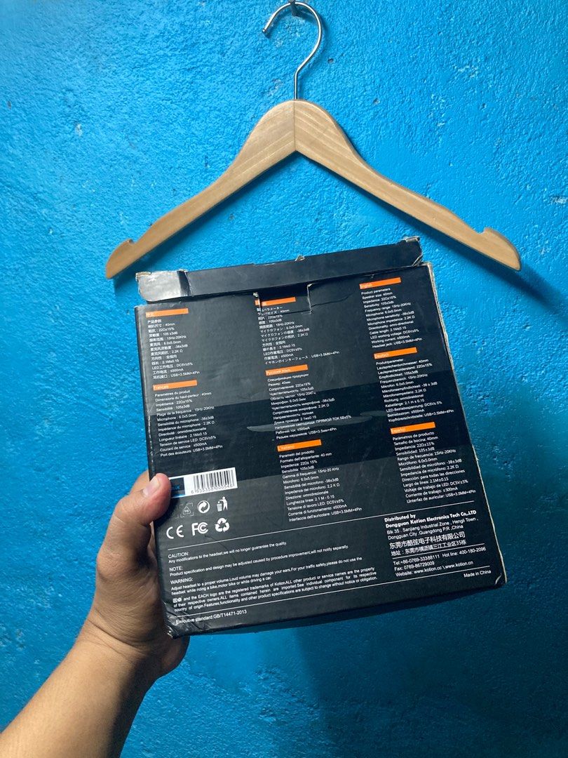 Kotion each pro gaming headset (Category: Headphones & Headsets) located in Quezon City. Submitted by thriftxgoods (Listing ID 1320026705, Image 3). Description: Forsale Kotion each pro gaming headset Bnew 700.