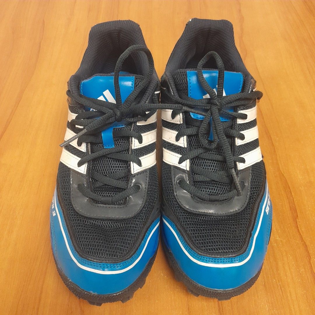 Legend Vintage Adidas SRS Field Hockey Shoes Kasut Hoki Size 8UK Color Blue Light Black Men s Fashion Footwear Sneakers on Carousell
