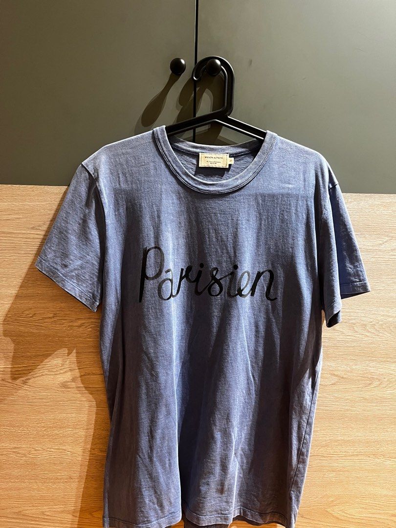 MAISON KITSUNE PARISIEN T SHIRT Men s Fashion Tops Sets Tshirts Polo Shirts on Carousell