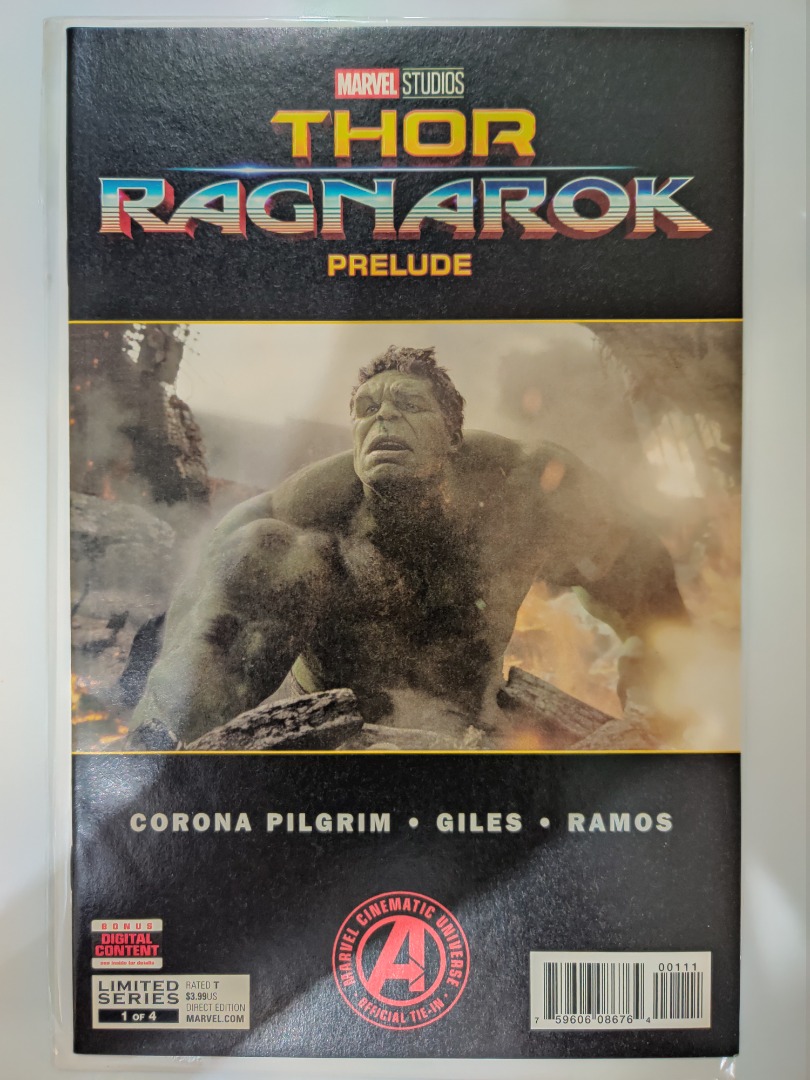 Marvel's Thor Ragnarok Prelude (2017) #1-4 J.L. Giles, Hobbies & Toys ...