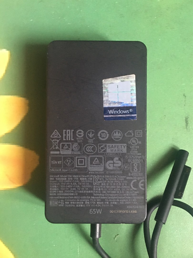 Microsoft Model 1706 65W for Surface Power Adapter Charger 充電器 火牛, 電腦 ...
