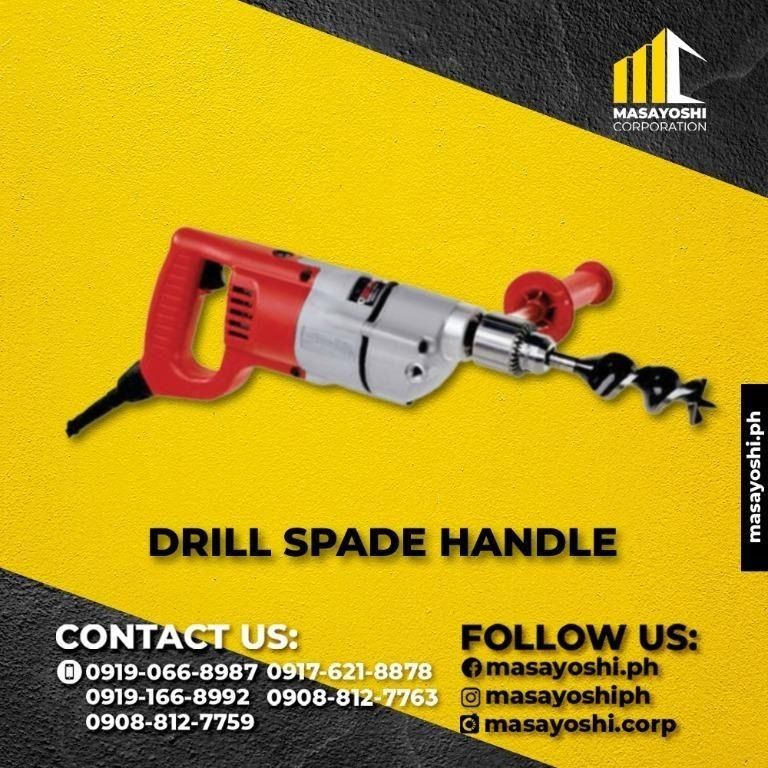 Milwaukee 13mm 1 Speed Drill Spade Handle HDE 13 RQD Hand Drill Milwaukee Commercial Industrial Industrial Equipment on Carousell