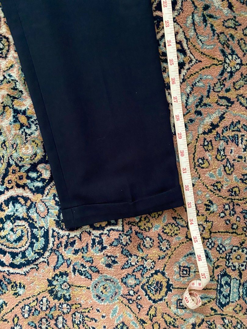 Navy Trousers (Category: Trousers) located in Pasig City. Submitted by AndyY (Listing ID 1319937362, Image 3). Description: All dimes in inches 30 Waist 33 Length 7 Leg opening Can give discount for several purchases.
