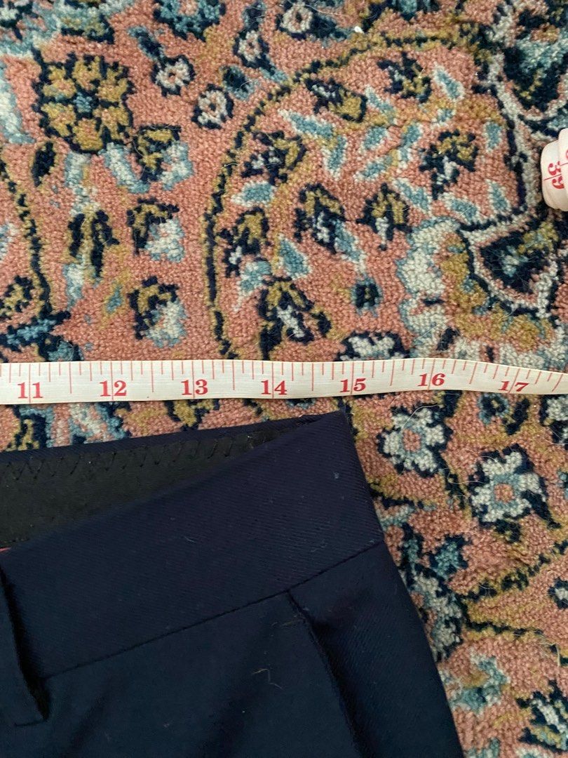 Navy Trousers (Category: Trousers) located in Pasig City. Submitted by AndyY (Listing ID 1319937362, Image 2). Description: All dimes in inches 30 Waist 33 Length 7 Leg opening Can give discount for several purchases.