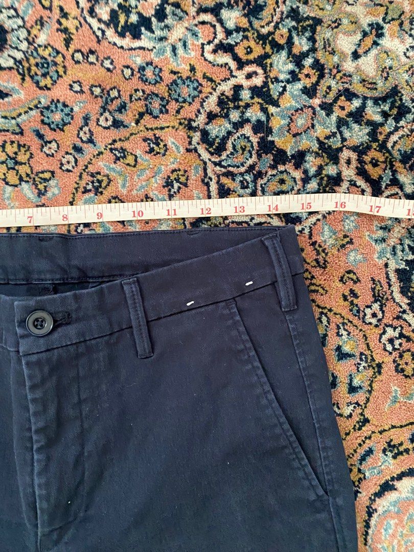 Navy Trousers (Category: Trousers) located in Pasig City. Submitted by AndyY (Listing ID 1319938041, Image 2). Description: All dimes in inches 29 Waist 37 Length 6.5 Leg opening Can give discount for several purchases.