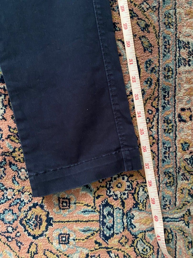 Navy Trousers (Category: Trousers) located in Pasig City. Submitted by AndyY (Listing ID 1319938041, Image 3). Description: All dimes in inches 29 Waist 37 Length 6.5 Leg opening Can give discount for several purchases.