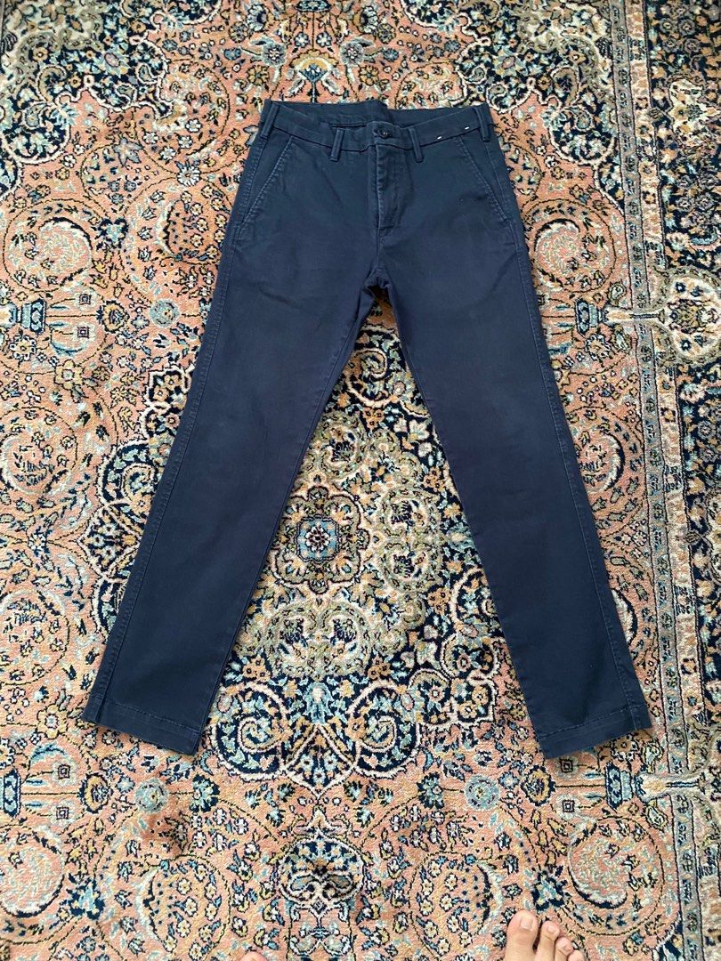 Navy Trousers (Category: Trousers) located in Pasig City. Submitted by AndyY (Listing ID 1319938041, Image 1). Description: All dimes in inches 29 Waist 37 Length 6.5 Leg opening Can give discount for several purchases.
