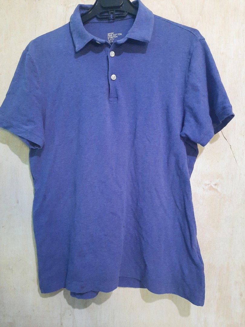 POLO SHIRT H M BASIC FINE COTTON STRETCH MADE IN BANGLADESH
