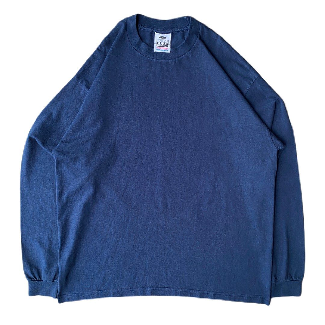 PRO CLUB HEAVY WEIGHT LONG SLEEVE (Category: Tshirts & Polo Shirts ) located in Cabanatuan. Submitted by roundtwothrift (Listing ID 1319952652, Image 1). Description: PRO CLUB HEAVY WEIGHT LONG SLEEVE Excellent Condition PRO CLUB TAG Size: XL (Measurements) 23 in pit to pit) 29 in (shoulder to hem) DM TO PURCHASE.