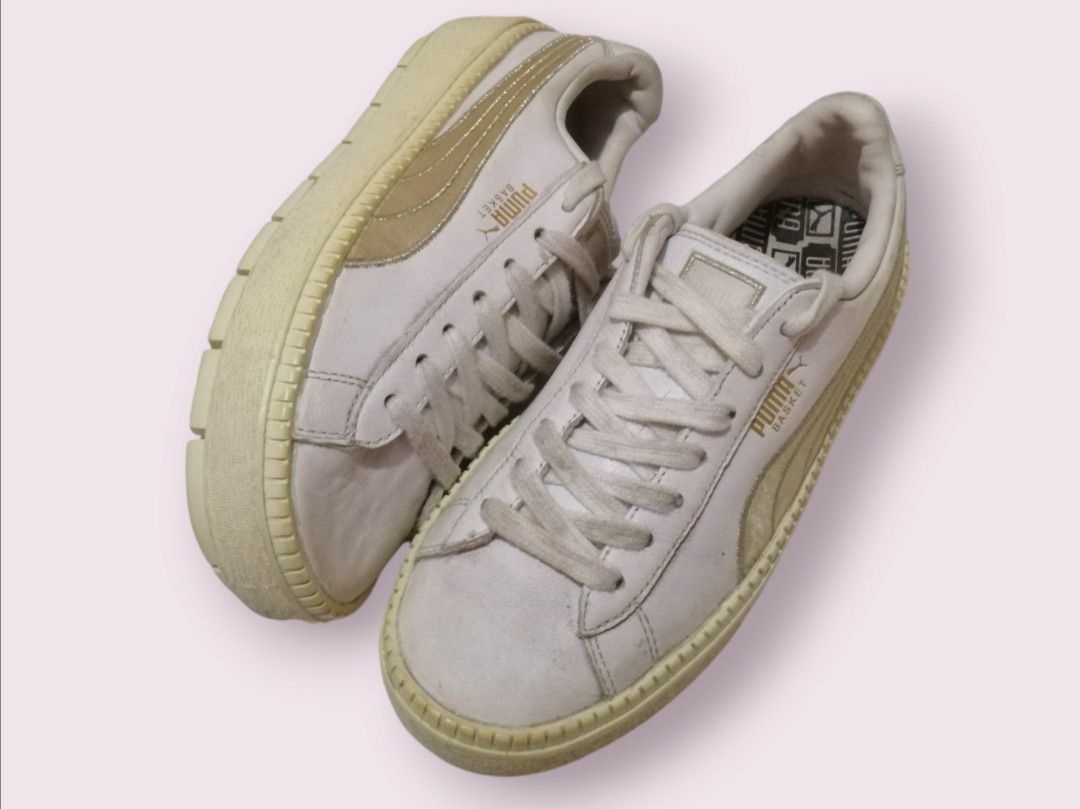 Puma basket sepatu casual, Fesyen Wanita, Sepatu di Carousell