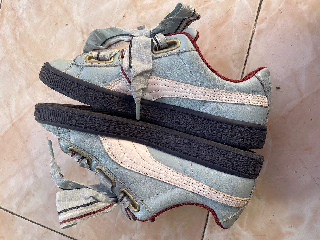 Heart Patent Puma Basket Heart New School White Sneakers Puma