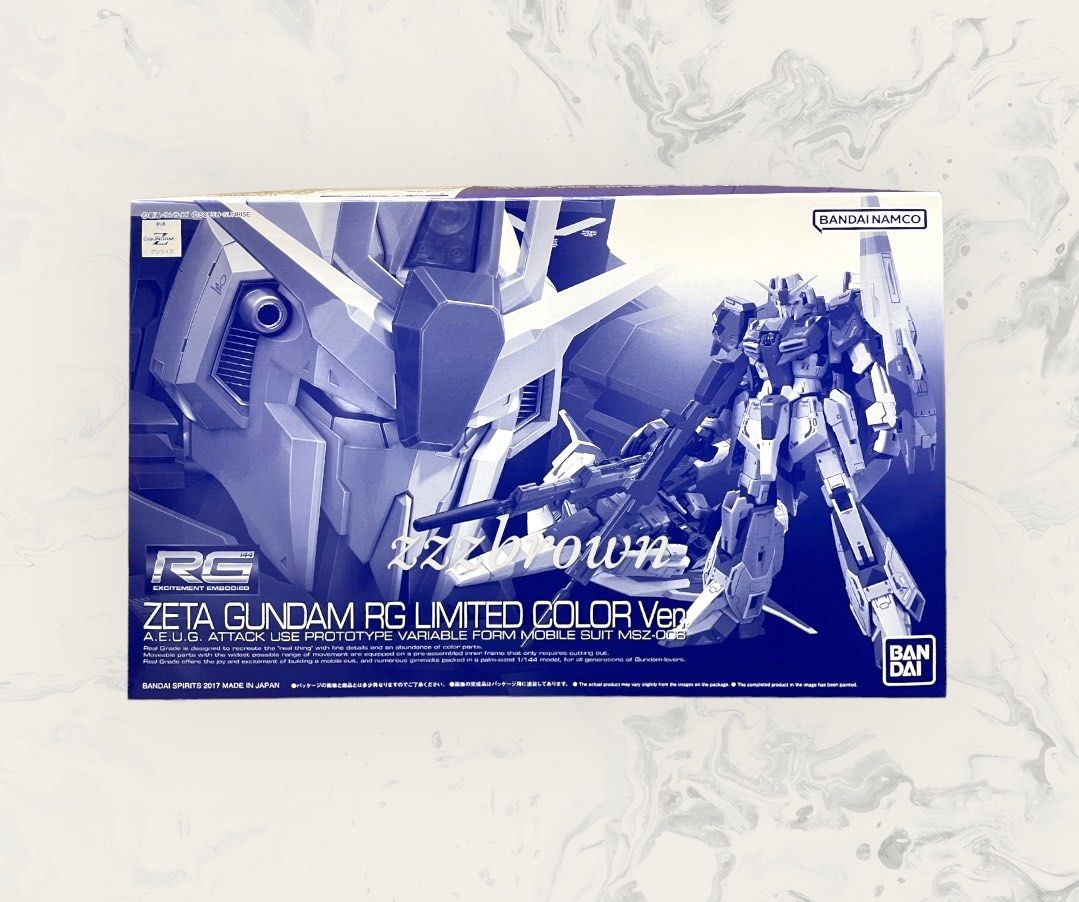 RG 1/144 ZETA GUNDAM RG LIMITED COLOR Ver ZETA高達RG限定色 高達模型, 興趣及遊戲, 玩具 ...