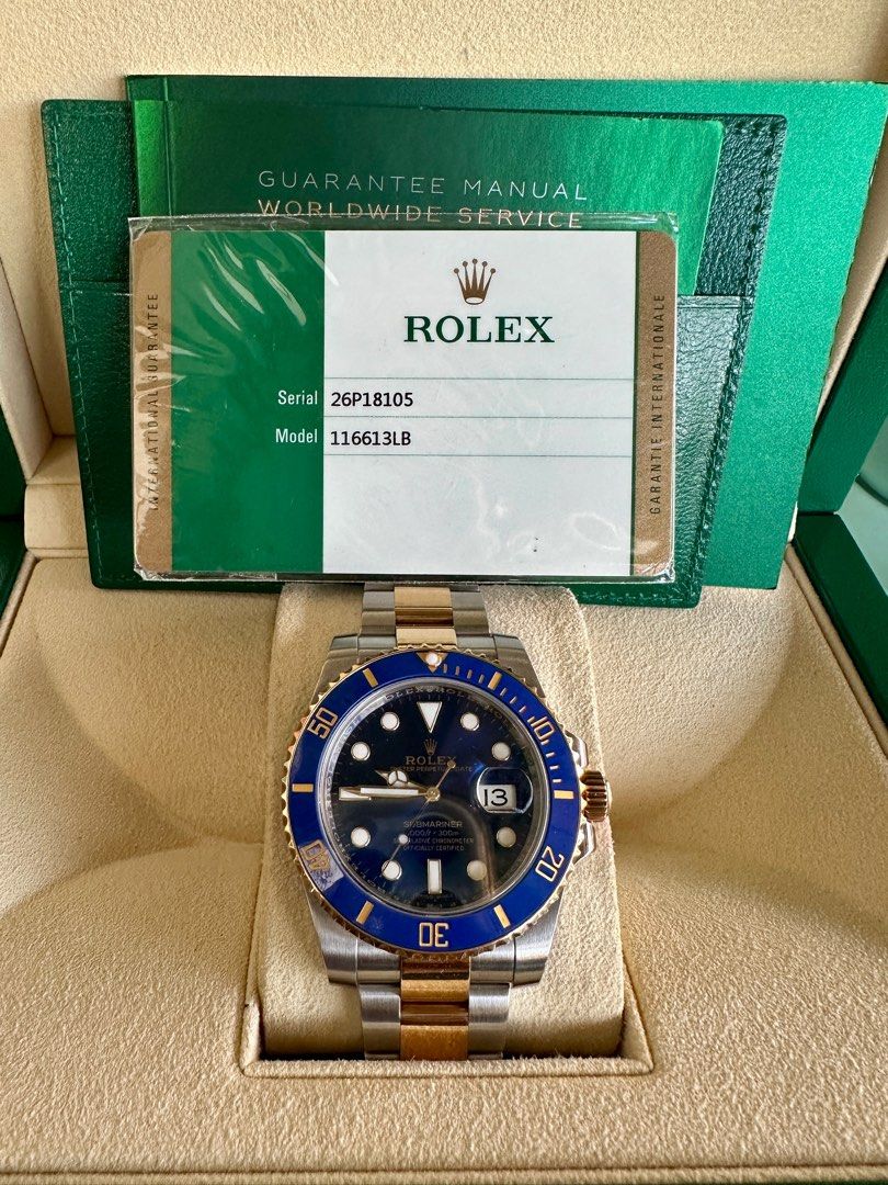 Rolex 40mm Submariner 2016 (Category: Luxury Watches) located in Davao. Submitted by rayneebel (Listing ID 1320037715, Image 1). Description: The Rolex Submariner 2016 *2 tone Bluesy *40mm *comes with box & cards.