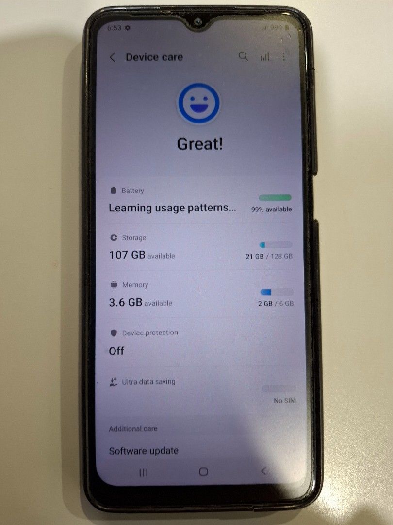 Samsung galaxy a12 (Category: Samsung) located in Quezon City. Submitted by bellemarketing (Listing ID 1320026299, Image 3). Description: Samsung galaxy a12 2nd hand No issues Globe sim Rfs: new phone na For pick up @ q.c.