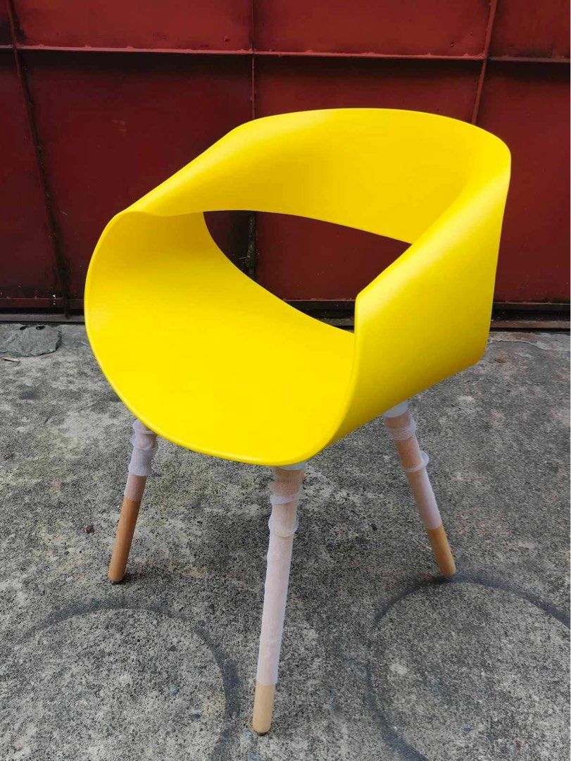 Scandinavian Office Dining Makeup Stylish Lounge Chair (Category: Chairs) located in Malabon City. Submitted by ty.samuelchristian (Listing ID 1320021381, Image 3). Description: 📢FOR SALE📢 ❗️BRAND NEW❗️ Scandinavian Office Dining Makeup Stylish Lounge Chair Offering a cool aesthetic, this versatile accent and party chair offers a geometric accent wooden base with a comfort molded plastic seat. Ideal side chair for the dining table, living room,
