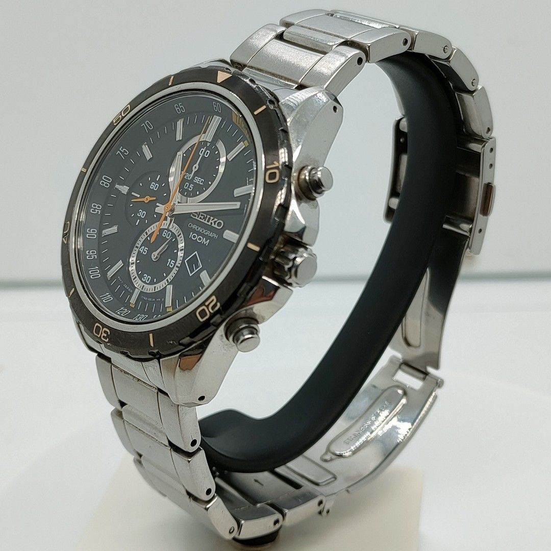 Seiko Criteria Chronograph SNDH11P1 Sapphire Crystal Men s Watch O45mm