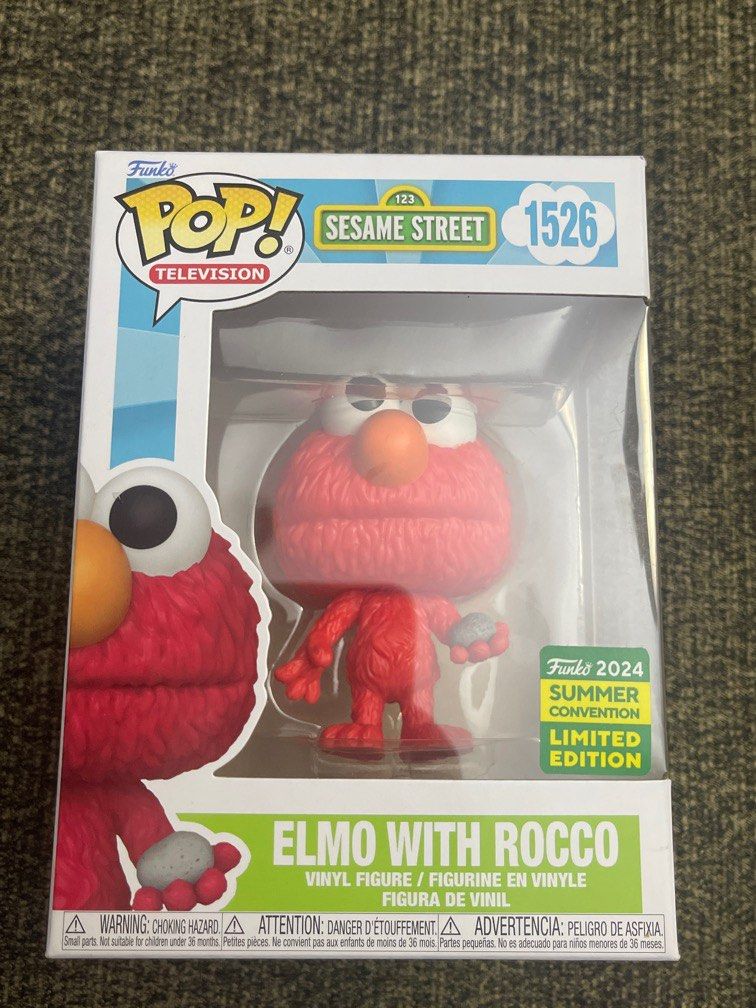 Funko Pop Elmo Avec Rocco – Édition Limitée Summer Convention 2024 – Figurine Vinylée Numéro 1526