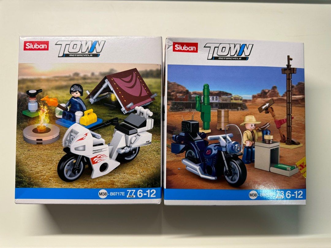 Sluban Town Motorcycle Lego compatible Hobbies Toys Toys Games on Carousell