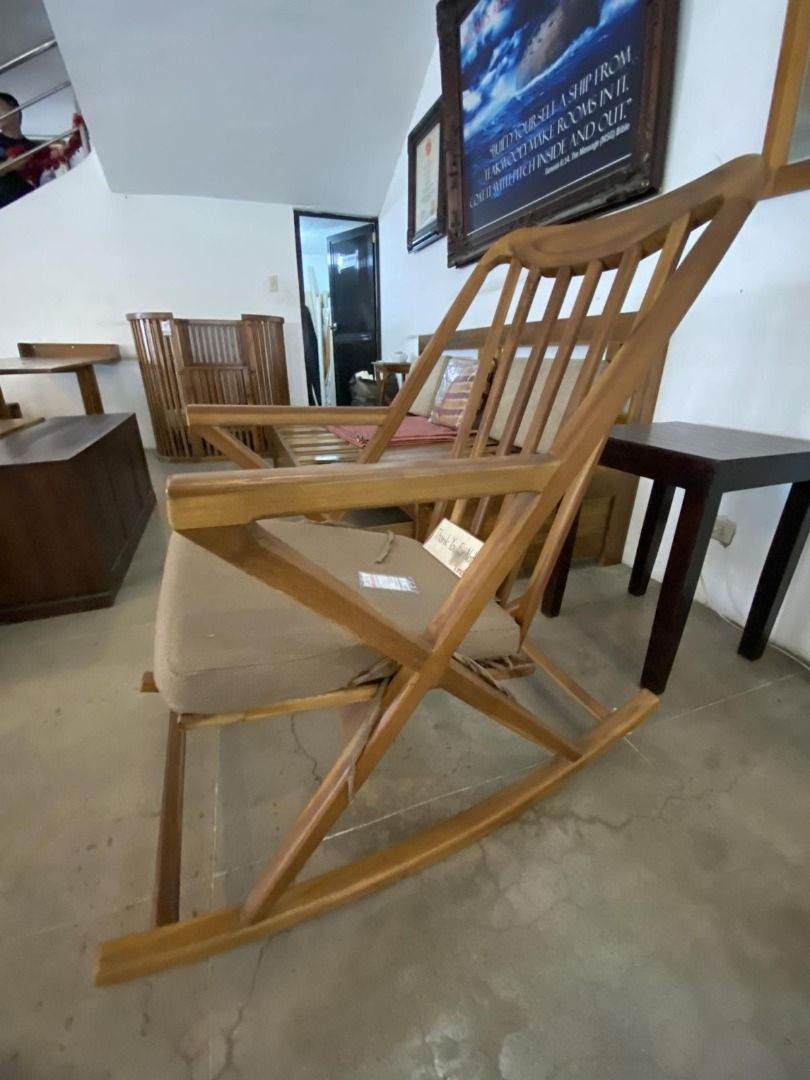 Solid Teak Wood Rocking Chair Better Than Mahogany,Narra,Tanguile ...