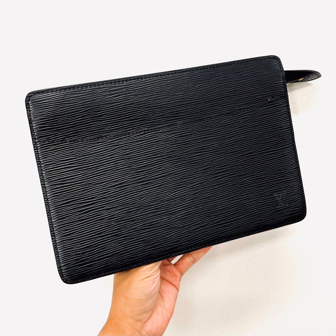 STEAL Louis Vuitton LV Black Monogram Logo GHW Epi Leather Toiletry 26 Pouch Clutch Case Authentic Luxury Bags Wallets on Carousell