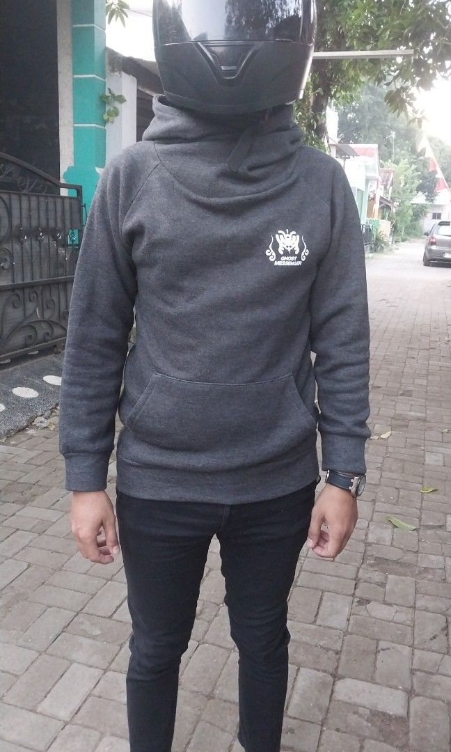 Sweater Hoodie Anime Ghost messenger hoodie anime sweater anime jaket anime jaket hoodie Fesyen Pria Pakaian Baju Luaran di Carousell