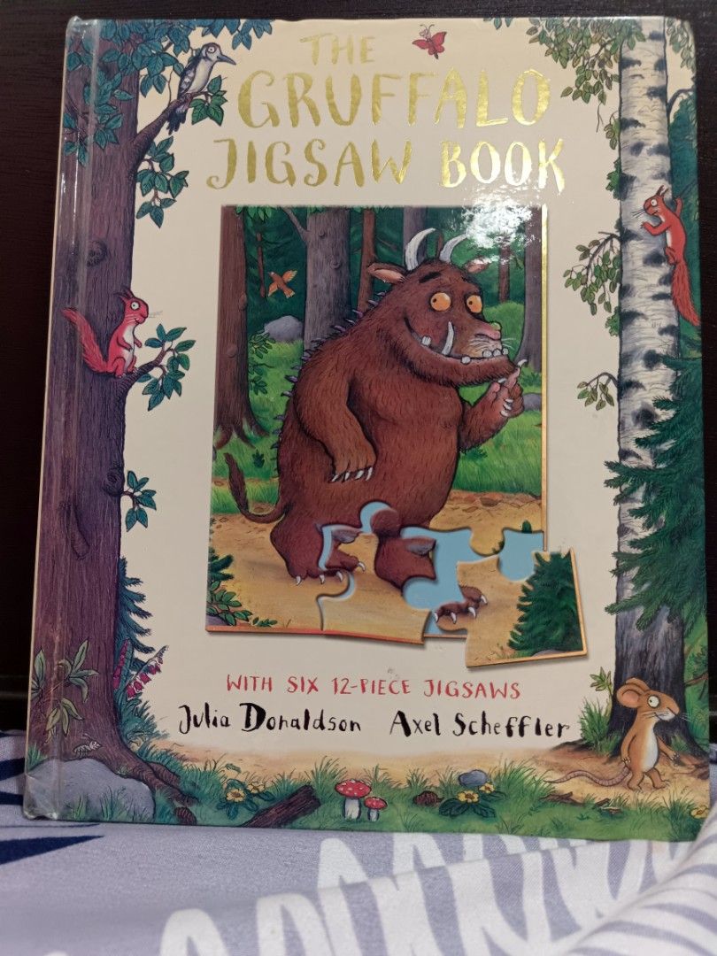 The Gruffalo Jigsaw book (Category: Children's Books) located in Quezon City. Submitted by blissful_shopping (Listing ID 1319990784, Image 1). Description: Complete pieces 😍 The Gruffalo Jigsaw Book.