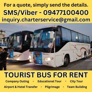 Tourist Bus Rental, Bus for Rent, Coaster for Rent