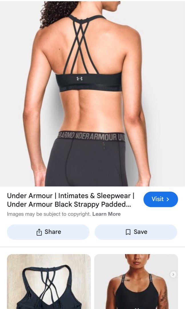 Under armour padded sports bra outlet