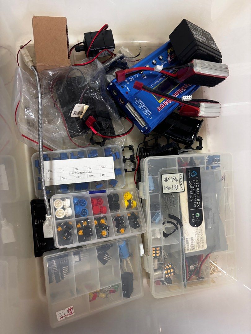 Various misc electronics components (Category: Cables & Adaptors) located in Singapore. Submitted by sweeeee (Listing ID 1319962392, Image 2). Description: Kept many electronics components over my uni days , have no use for it anymore and hope to pass to someone who would find it useful ! PM me ! .