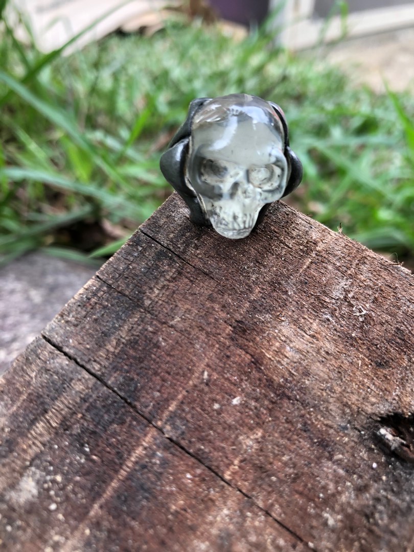 vintage alchmy pewter skull ring Men s Fashion Watches Accessories Accessory holder box organisers on Carousell