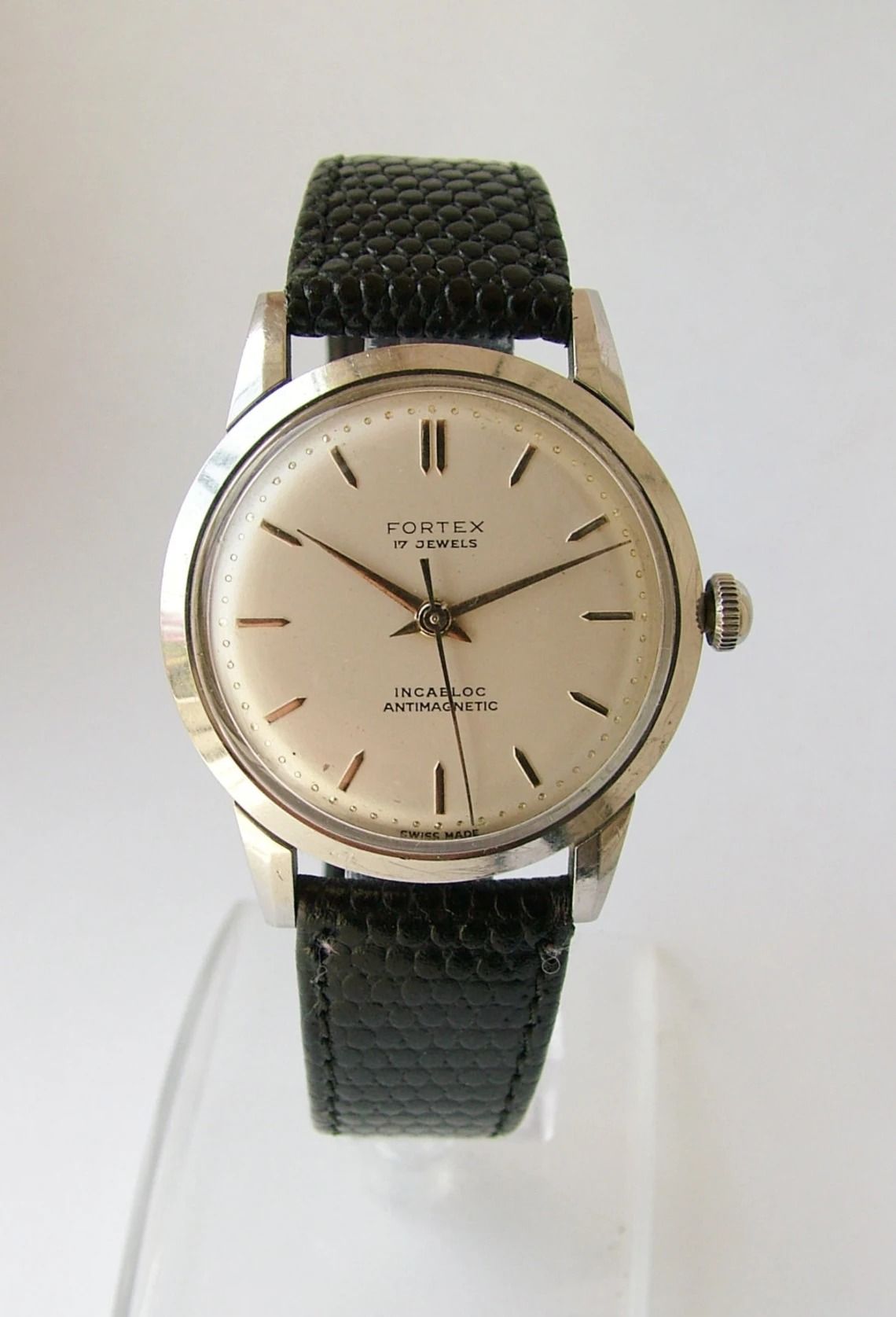 Vintages 1950s Fortex Manual Wind Dress Watch