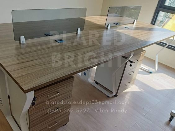 Workstation ^Ready made^ 4 Seater \ Office furniture | Office Partition ...